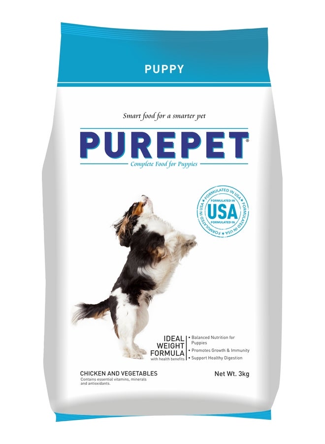 PUREPET Puppy Dry Dog Food  Chicken & Vegetable - Image 1
