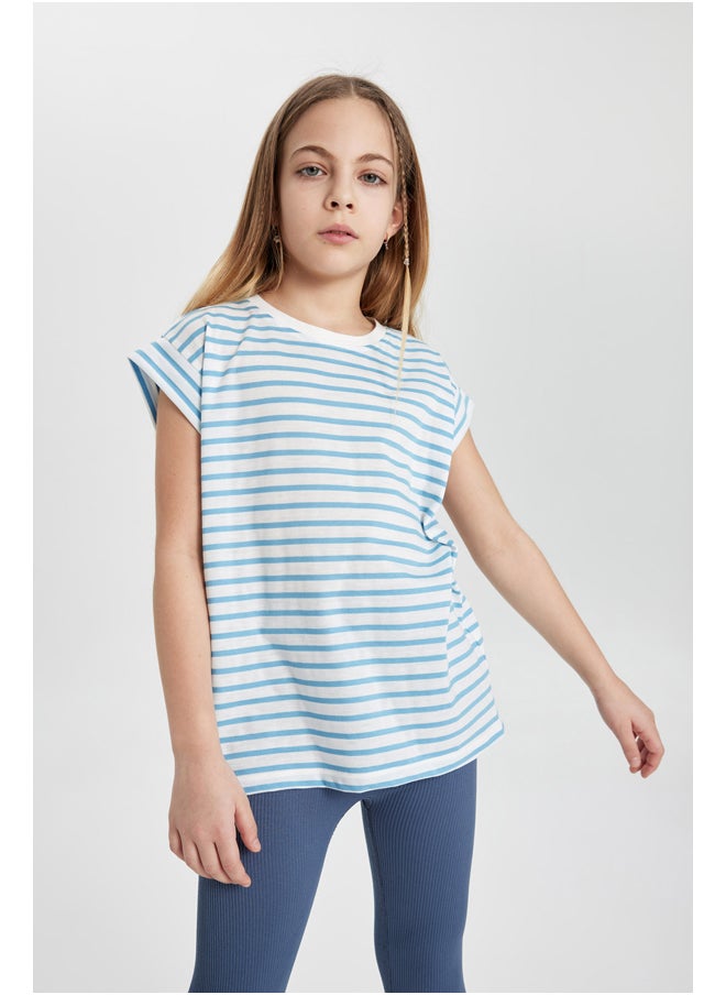 Girl Oversize Fit Knitted Short Sleeve Body