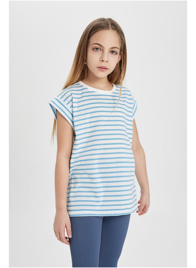 Girl Oversize Fit Knitted Short Sleeve Body