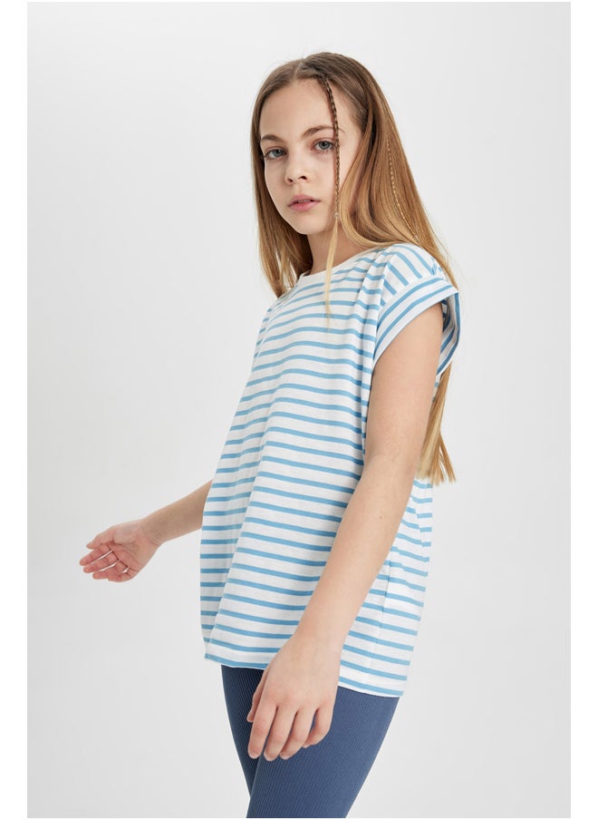 Girl Oversize Fit Knitted Short Sleeve Body