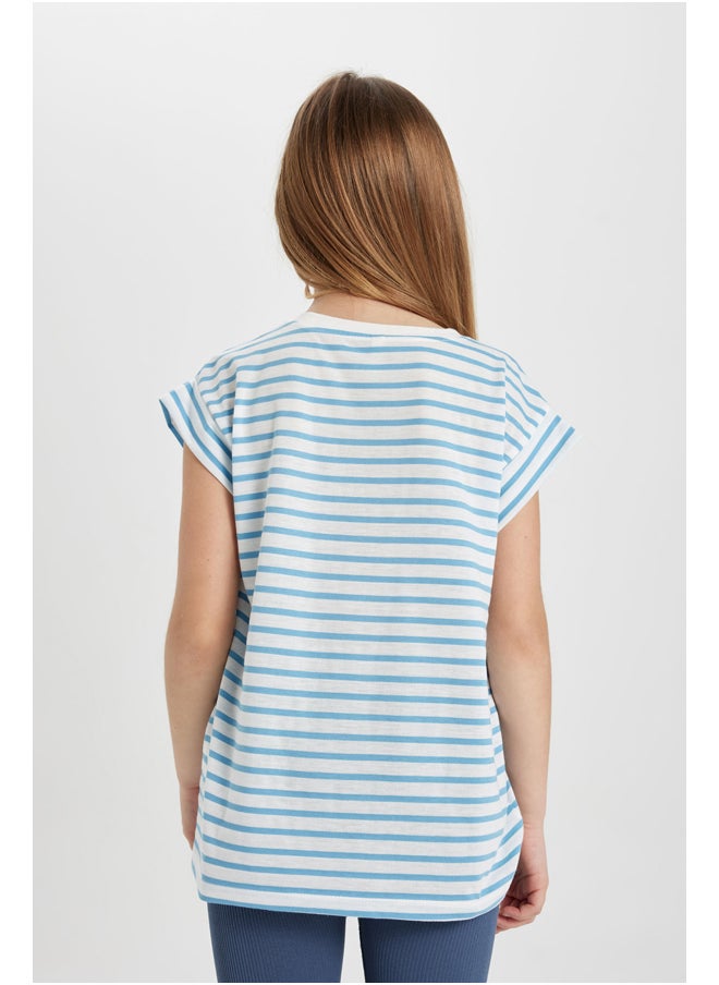 Girl Oversize Fit Knitted Short Sleeve Body