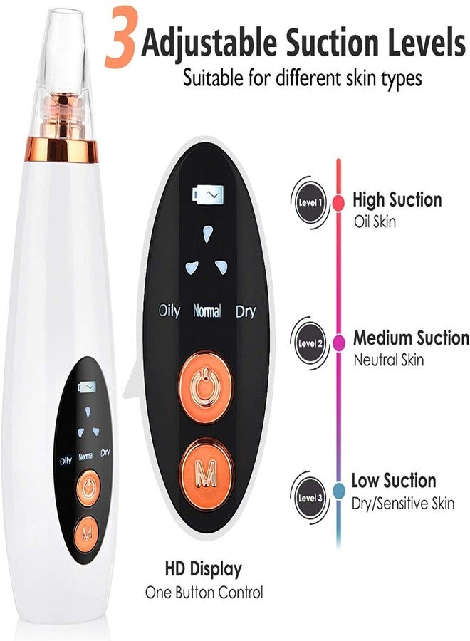 PIPALIYA Multifunctional Blackhead Whitehead Extractor Remover Acne, Pimple, Pore Cleaner Vacuum Suction Tool For Men And Women (MULTI COLOUR) - Image 3
