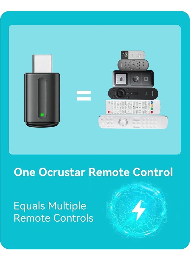 Quantum Universal Remote Control Adapter, Type C Universal Smart IR Controller, Android Mobile Phone Infrared Control for TV DVD Player Refrigerator Light (Black) - Image 5