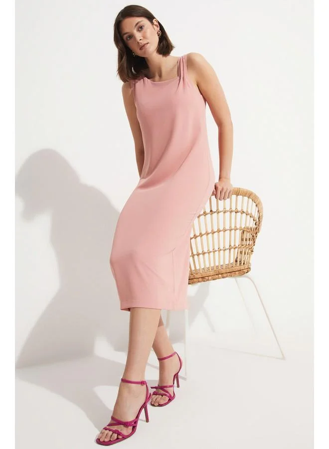 JUNE Sleeveless Midi Dress