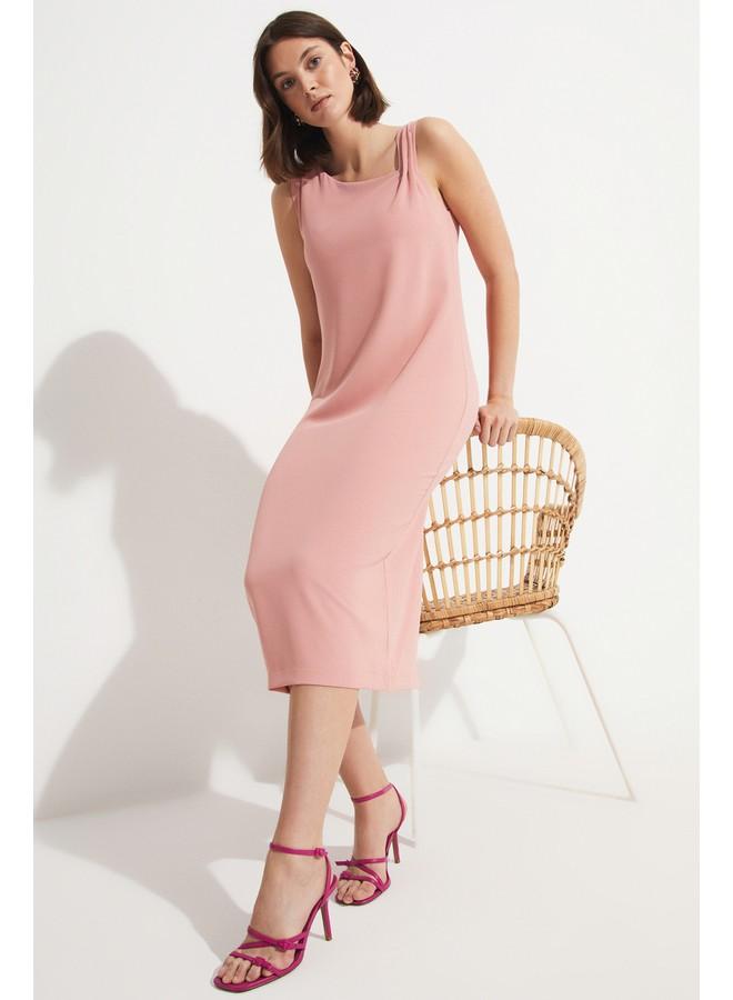 جون فستان ميدي بلا أكمام - Image 5