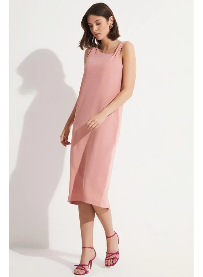 JUNE Sleeveless Midi Dress
