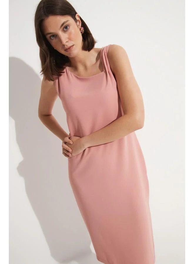 JUNE Sleeveless Midi Dress