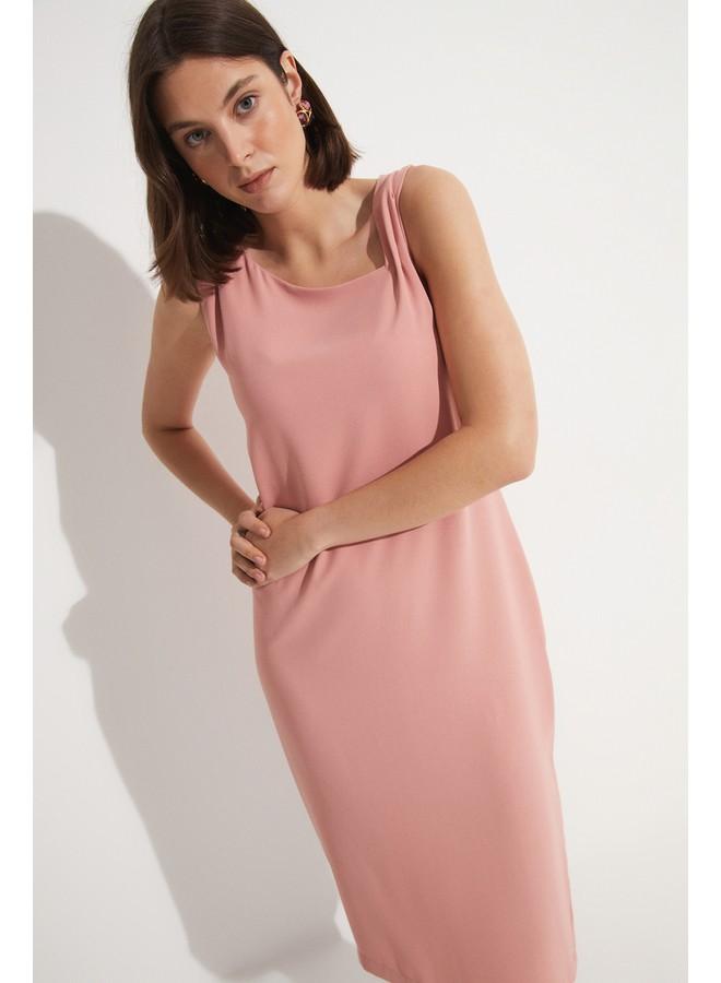 جون فستان ميدي بلا أكمام - Image 4