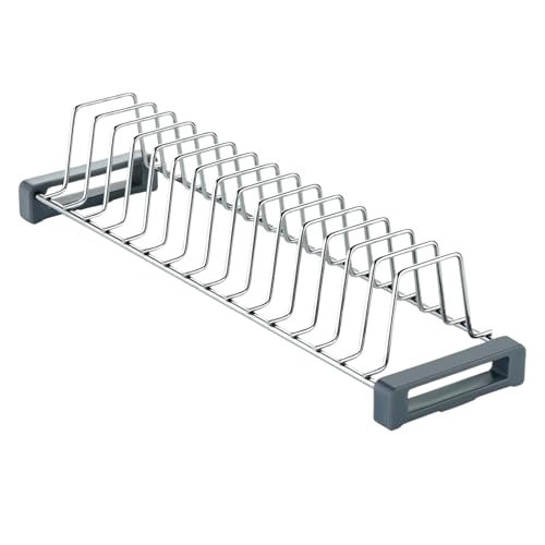 Topaz Stainless Steel Saucer Rack 20 Inch/Modular Kitchen Accessories/Kitchen Insert/Tandem Basket/Kitchen Accessories, Tiered Shelf - Image 1