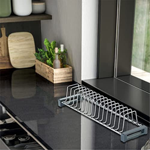 Topaz Stainless Steel Saucer Rack 20 Inch/Modular Kitchen Accessories/Kitchen Insert/Tandem Basket/Kitchen Accessories, Tiered Shelf - Image 3