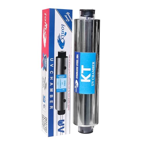 IONIX Heavy stainless steel 304 Grade UVs barrel with double push connectors for Use in RO water purifier,uv barrel for water purifier, uvchamber for sterilization/uv chamber for water purifier - Image 1