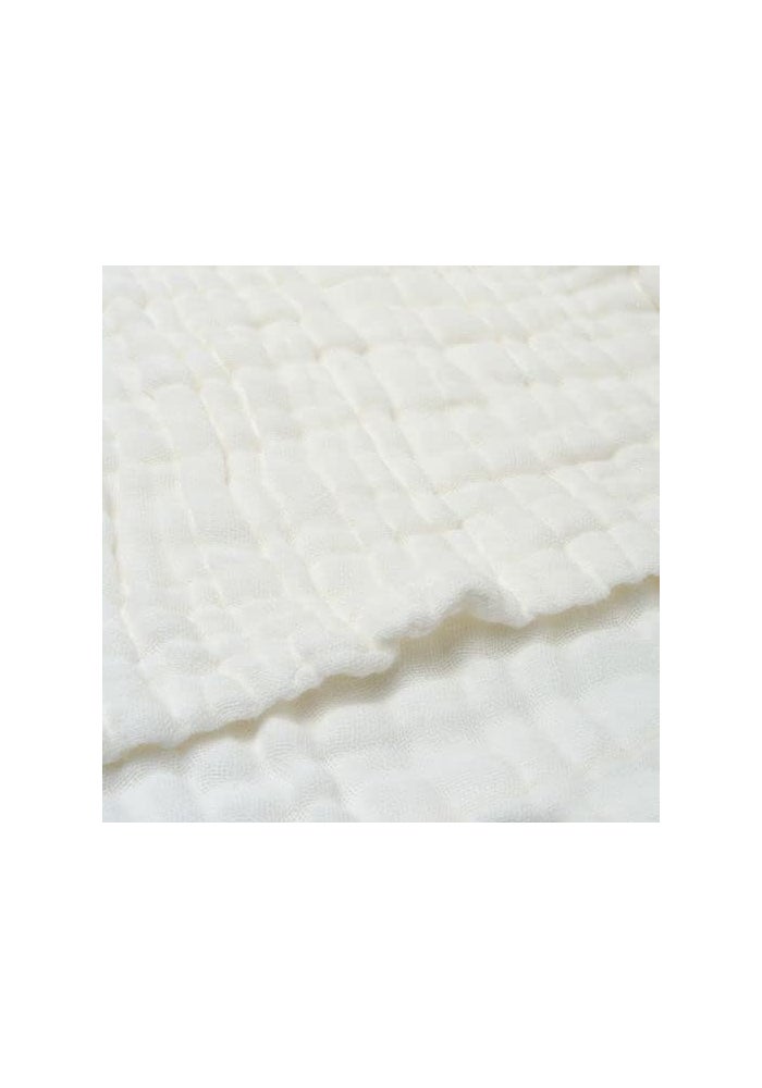 Anvi Baby Set of 2 Organic Muslin Soft Antibacterial Baby Bath Towels - Pink & White, 105x105 cm - Image 4