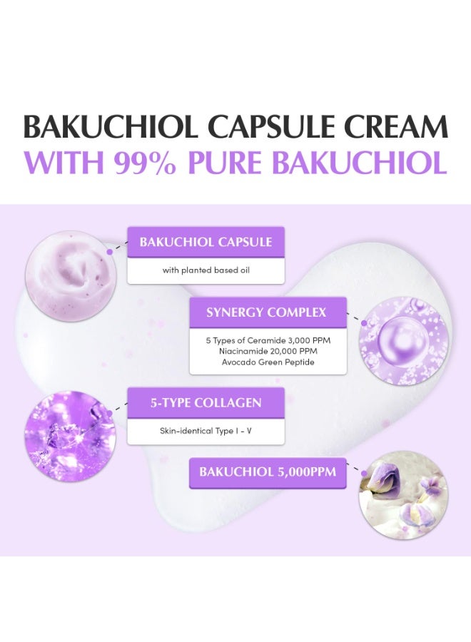 eqqualberry Equalberry Deep Cera Bakuchiol Plumping Capsule Cream, 50ml, 99% Pure Bakuchiol, Non-Irritating Facial Moisturiser - Image 2