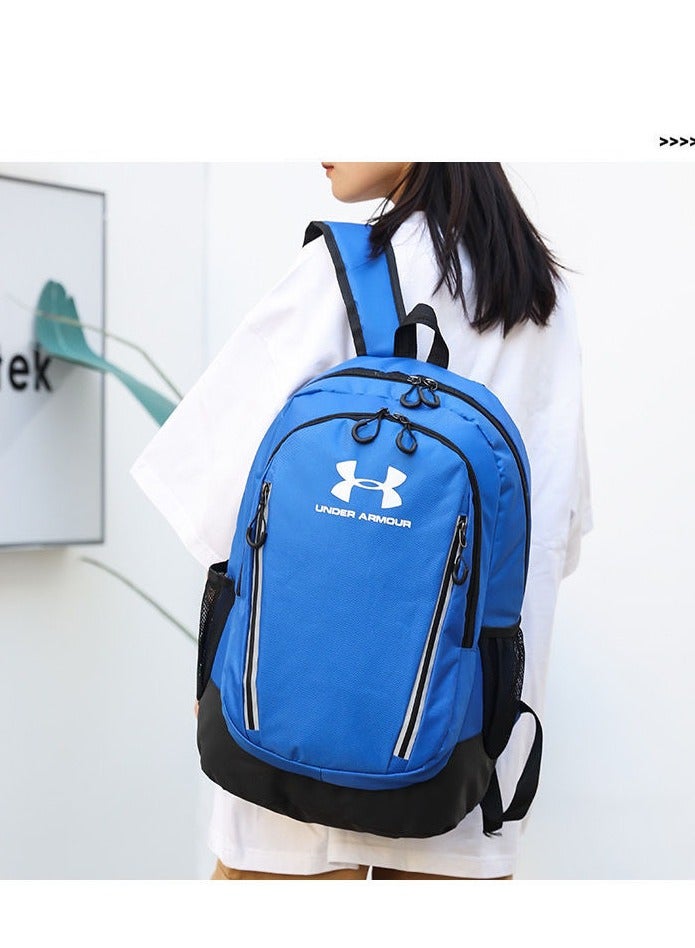 اندر ارمر 【موسم المدرسة】 حقيبة ظهر مدرسية ذات سعة كبيرة بسحاب ومطبوعة، حقيبة ظهر كلاسيكية للطلاب، حقيبة ظهر للكمبيوتر المحمول، حقيبة ظهر ملونة - Image 3