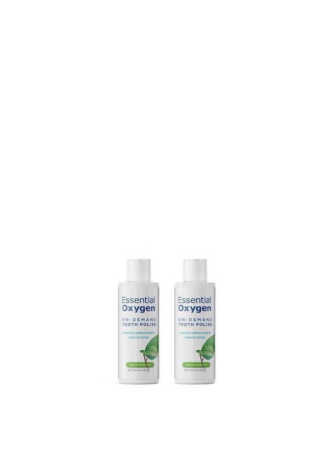 Essential Oxygen Essential Oxygen BR On-Demand Tooth Polish, Peppermint, White, 2 Ounce, Pack of 2  - Image 1