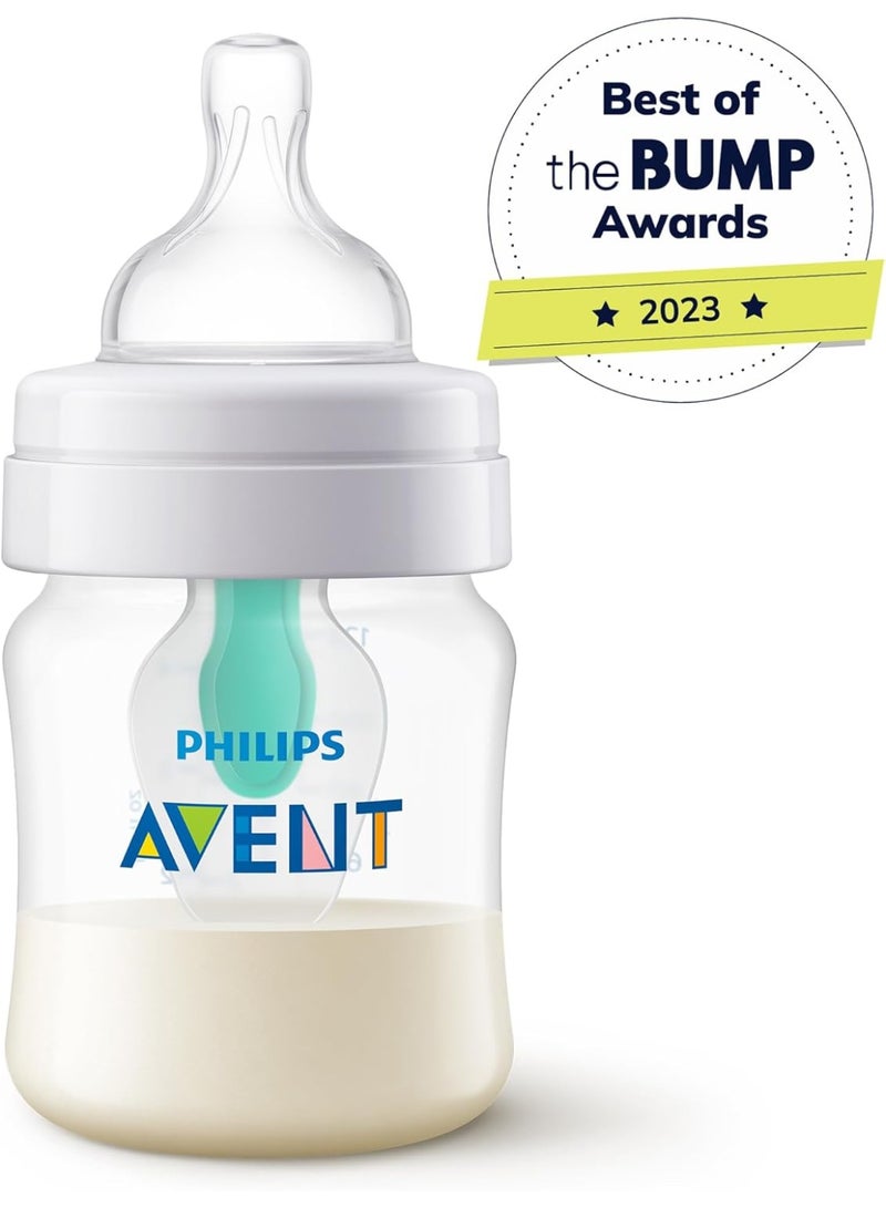 Avent PHILIPS AVENT Anti-Colic Baby Bottles with AirFree Vent, 4oz (125ml), Clear, 4-Pack, SCY701/04 - Image 2
