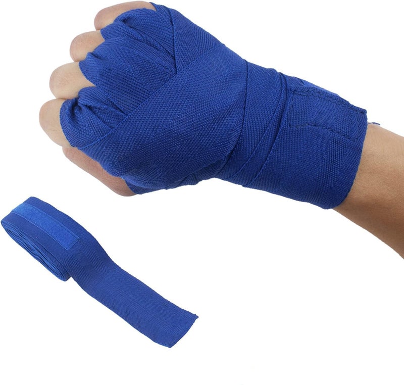 UROCK Stretchable Support Hand wrap, Workout/Boxing & Punching Great for MMA, Muay Thai, Martial Arts, Wrist Support for Adults, 108 inch (Blue) - Image 1