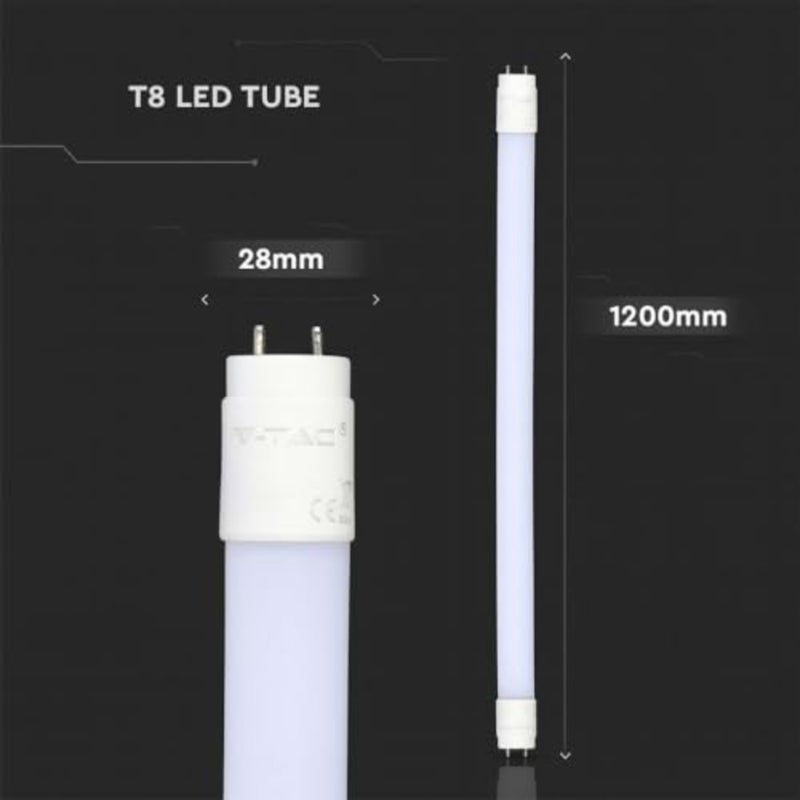 مجموعة أنابيب LED T8 120 سم 16.5 وات 1850 لومن ضوء أبيض 6500 ك عبوة من 10 - Image 4