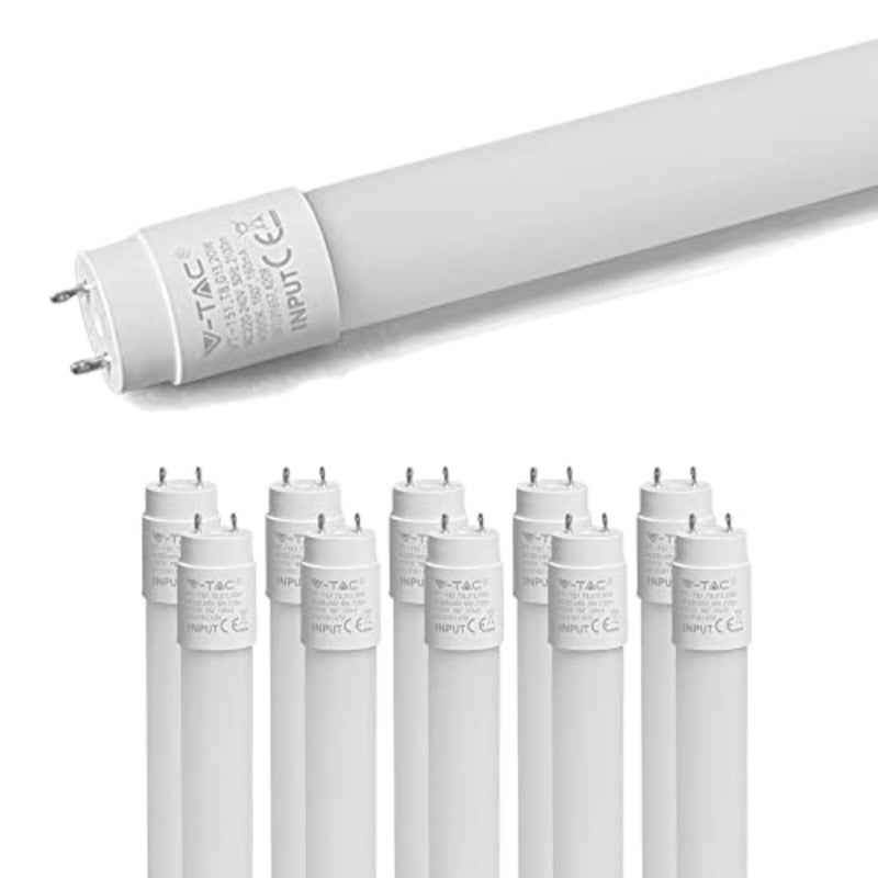 مجموعة أنابيب LED T8 120 سم 16.5 وات 1850 لومن ضوء أبيض 6500 ك عبوة من 10 - Image 1