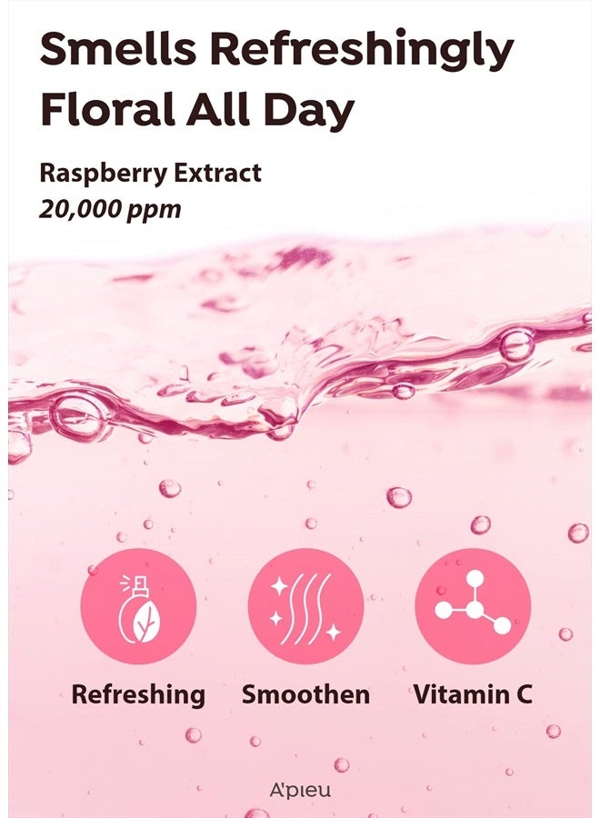 A'PIEU RASPBERRY VINEGAR HAIR MIST (3.55 fl oz) Scalp Hair Care Mist, Hair Perfume, Frizz-free, Refreshing Floral Scent All Day, Non-sticky - Image 4