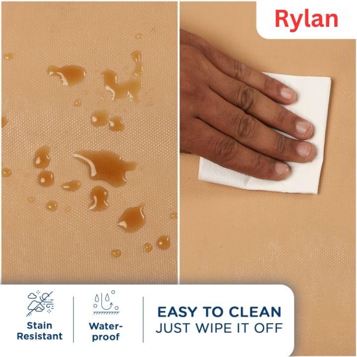 Rylan (45 cm x 5 m) Multipurpose Anti-Slip Mat, Sheet for Fridge, Kitchens, Cupboard, Drawers, Shelf Liner | Super Strong EVA, Water Resistant (Diamond Texture, Beige) - Image 3