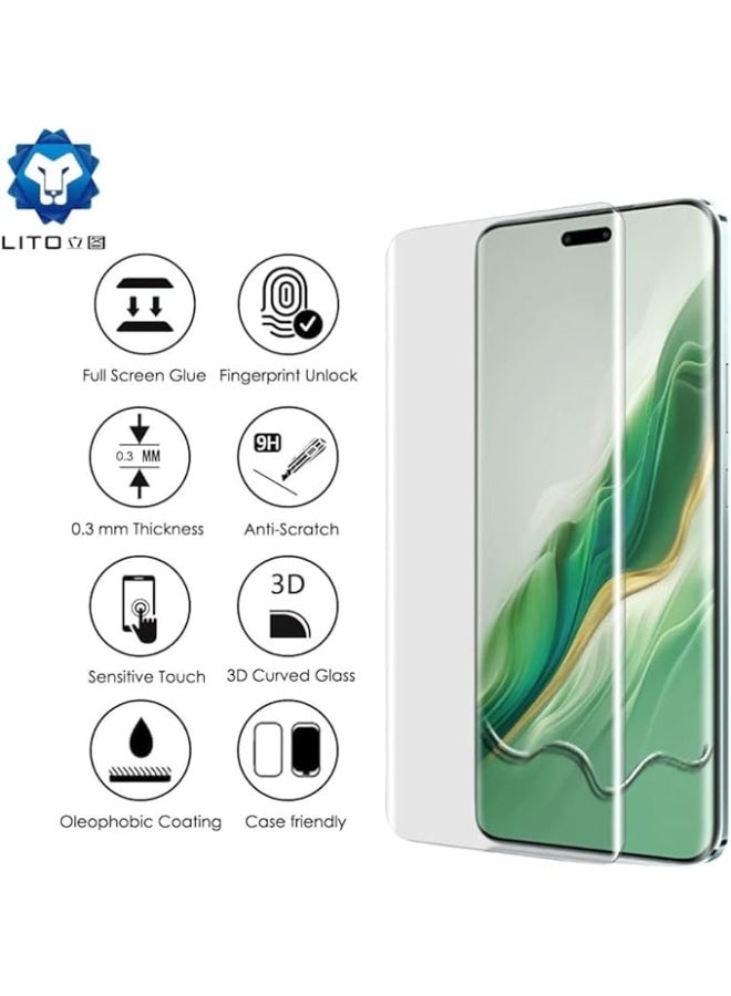 Lito Screen UV Liquid Protector Compatible with Honor 400 Pro Highly Resistant (High quality, supports fingerprint operation. Installation is required by a specialist) Scratch Resistant Bubble - Image 5