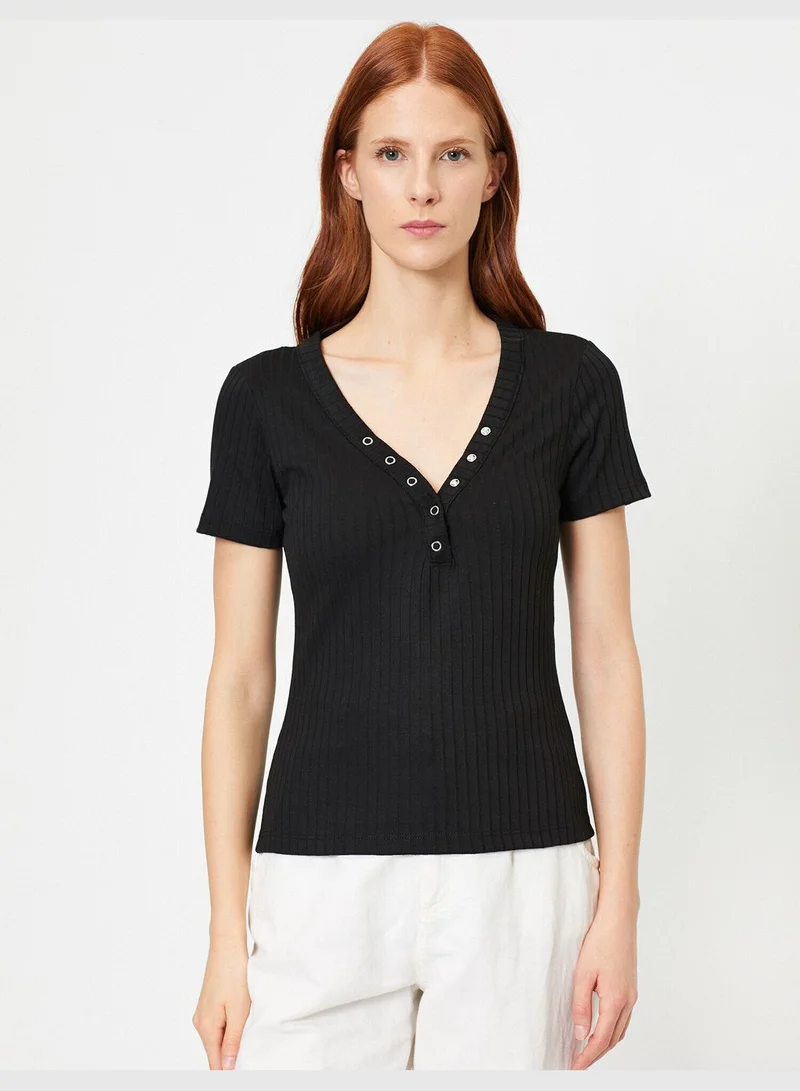 KOTON V Neck T-Shirt