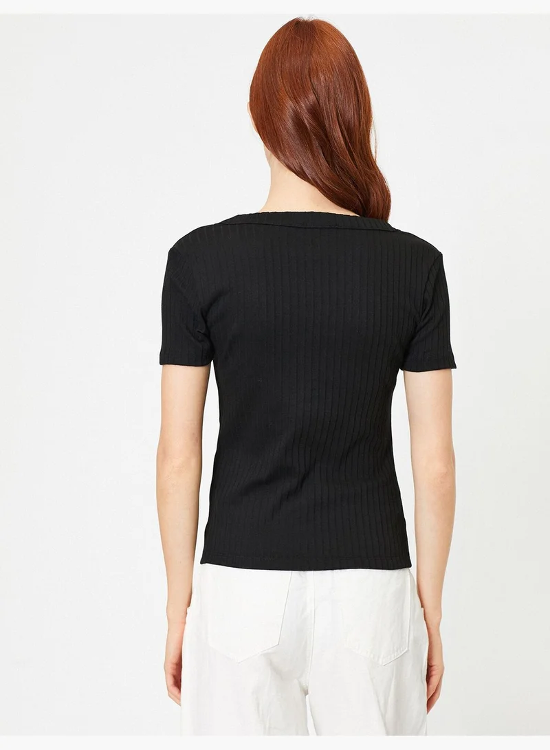 KOTON V Neck T-Shirt