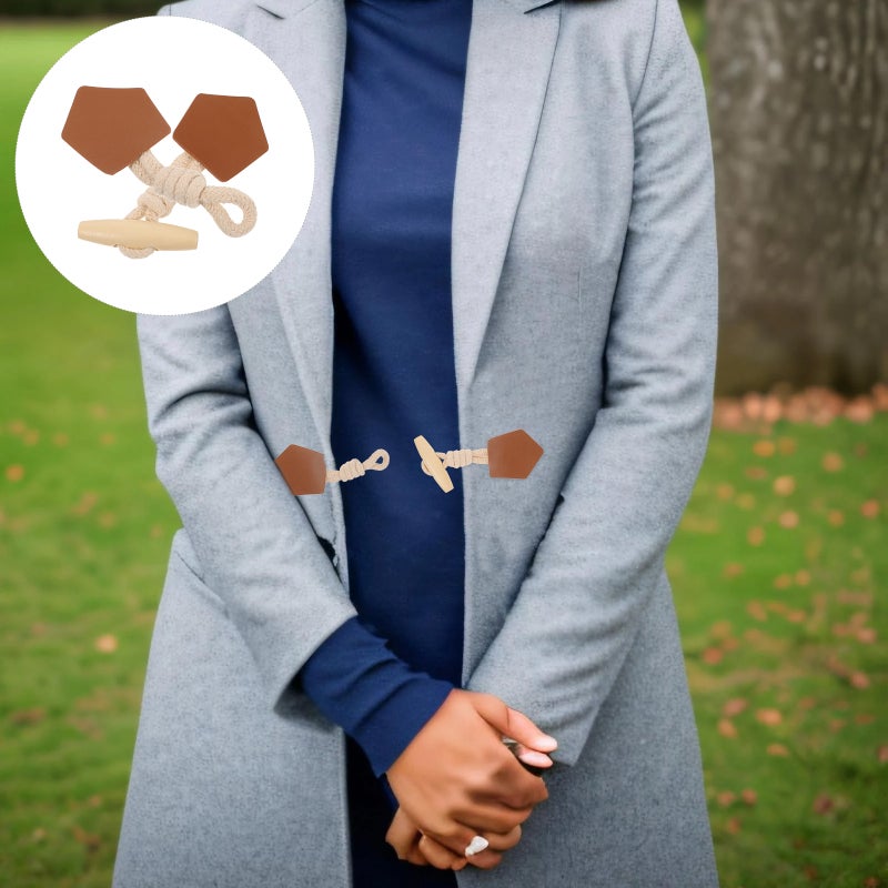 📦 أزرار معطف زخرفية بتصميم قرن للكنزات النسائية مقاس صغير بألوان متنوعة - Image 3