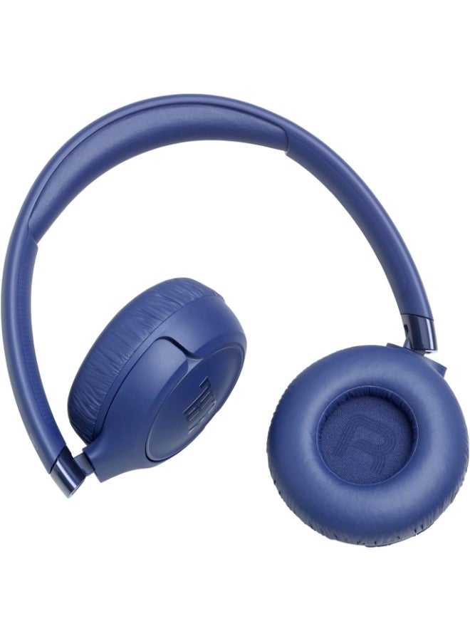 جي بي إل سماعات JBL Tune 680NC اللاسلكية فوق الأذن مع إلغاء الضوضاء، صوت JBL النقي عالي الدقة والصوت المكاني، عمر بطارية 76 ساعة، بيئة ذكية، ميكروفونين، بلوتوث 6.0 - Image 5