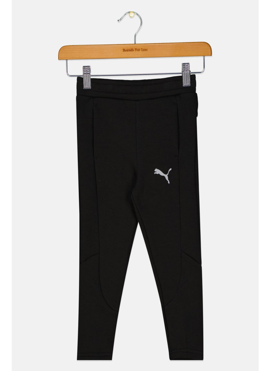 PUMA Toddlers Girl Slim Fit Brand Logo Sweatpants, Black  - Image 1