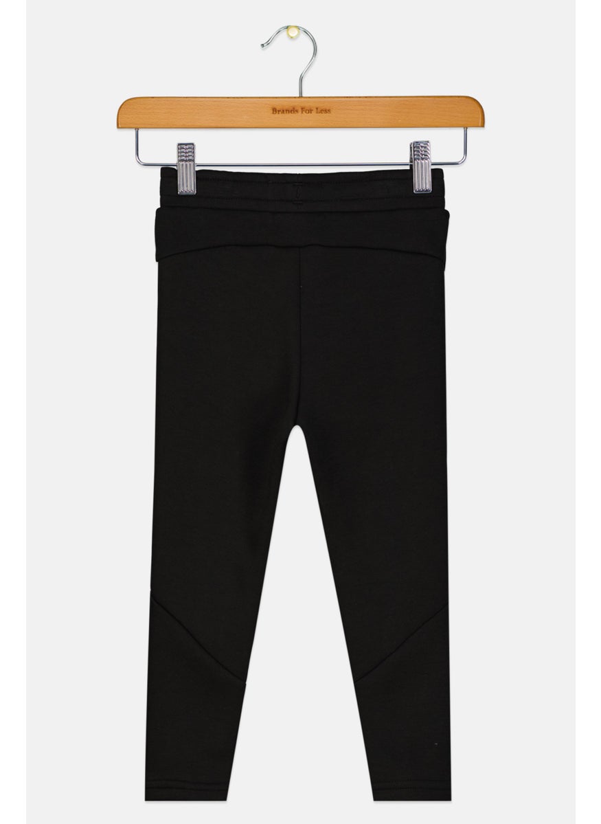 PUMA Toddlers Girl Slim Fit Brand Logo Sweatpants, Black  - Image 2