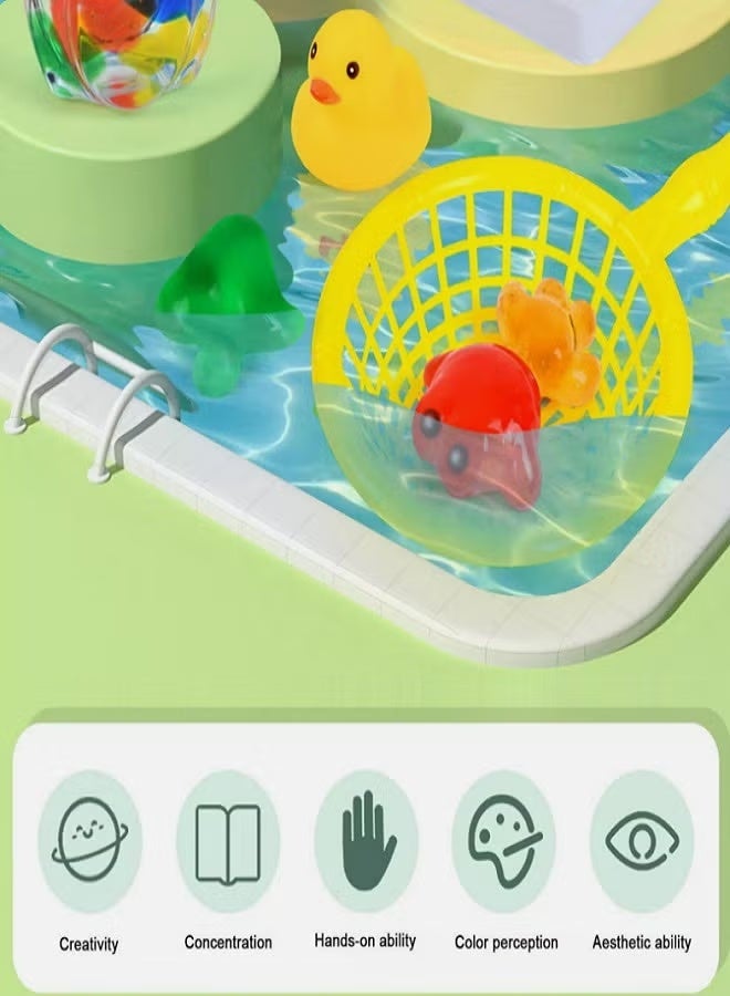 Diy New Magic Water Toys Set 3D Magic Water Gel Plastic Glass with Molds Water Educational Toy for Kids DIY Marine Life Toys Multiple Colors First Choices (4 Colors) - Image 3