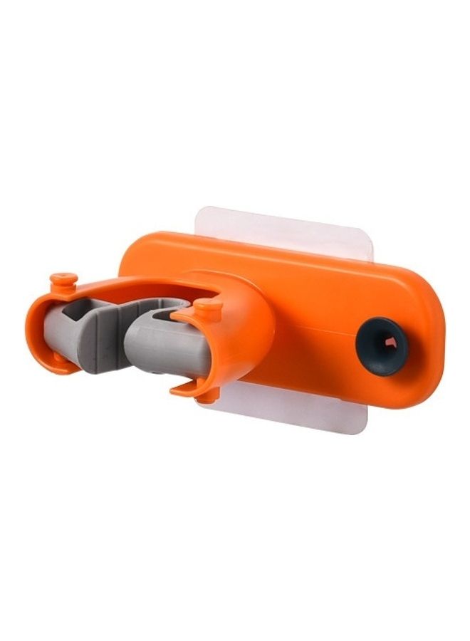 NIBEMINENT 5-Piece Non-Marking Mop Rack Set Orange/Grey/Black