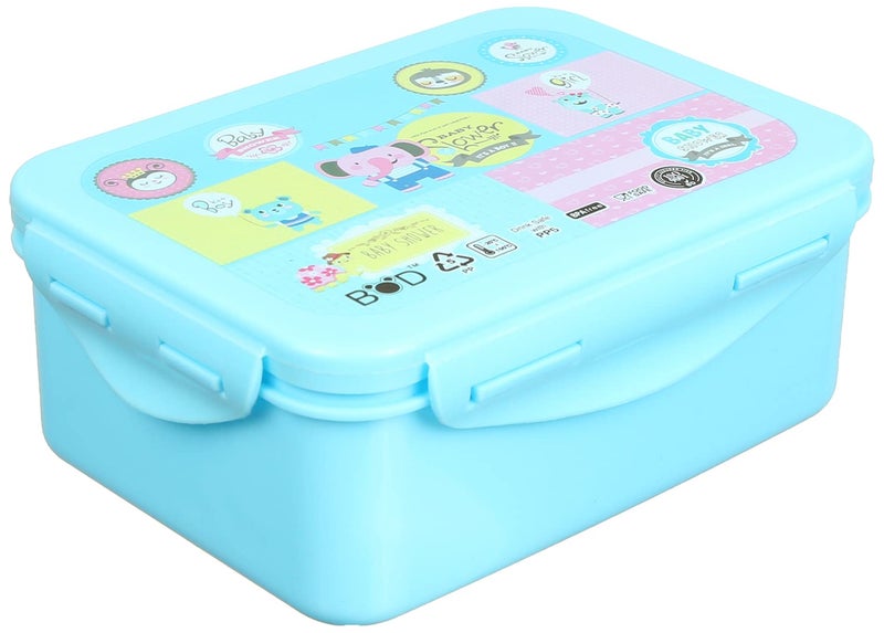 Rectangle Lunch Box, Light Blue