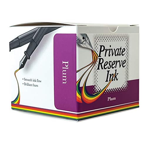 Private Reserve Ink حبر الاحتياطي الخاص برقوقي – زجاجة حبر قلم حبر فاخرة 60 مل | لون ماجنتا ساطع، بين الوردي والبنفسجي مع تركيبة سريعة الجفاف | جودة أرشيفية ومتوازنة الحموضة | كتابة وفن أنيق - Image 3
