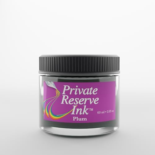 Private Reserve Ink حبر الاحتياطي الخاص برقوقي – زجاجة حبر قلم حبر فاخرة 60 مل | لون ماجنتا ساطع، بين الوردي والبنفسجي مع تركيبة سريعة الجفاف | جودة أرشيفية ومتوازنة الحموضة | كتابة وفن أنيق - Image 1