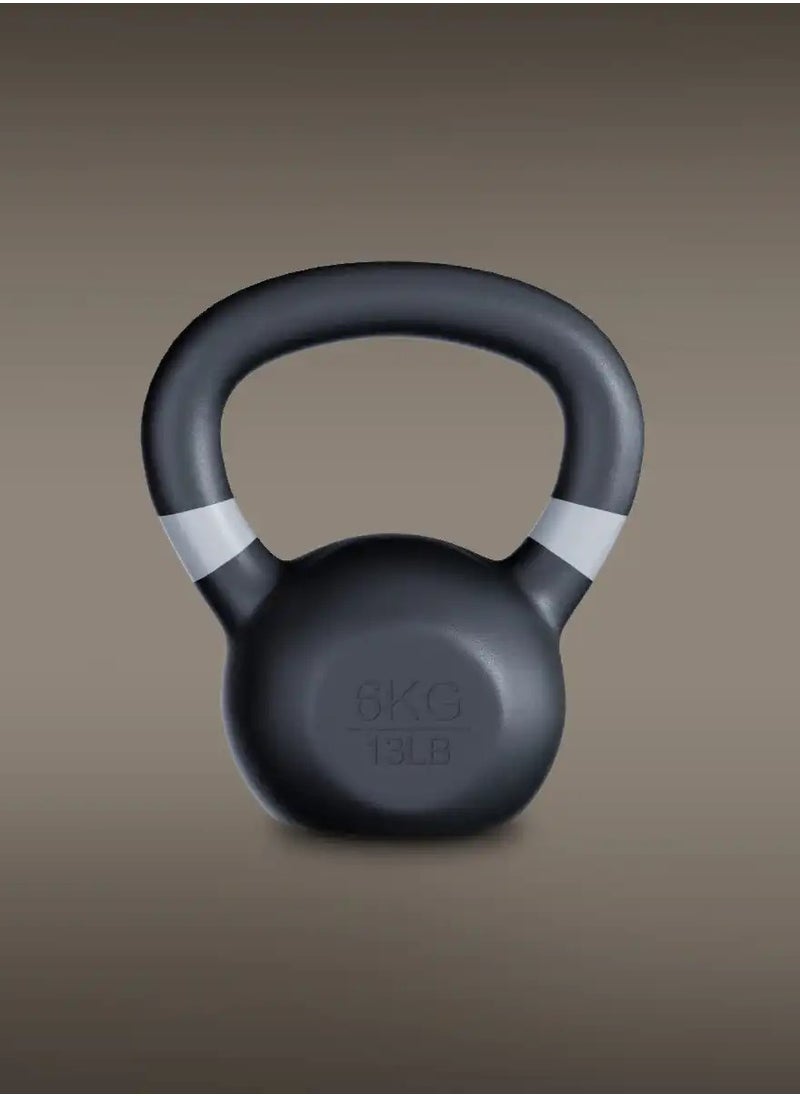 GRIT GRIT Powder Coated Cast Iron Kettlebell - 6 kg  - Image 1