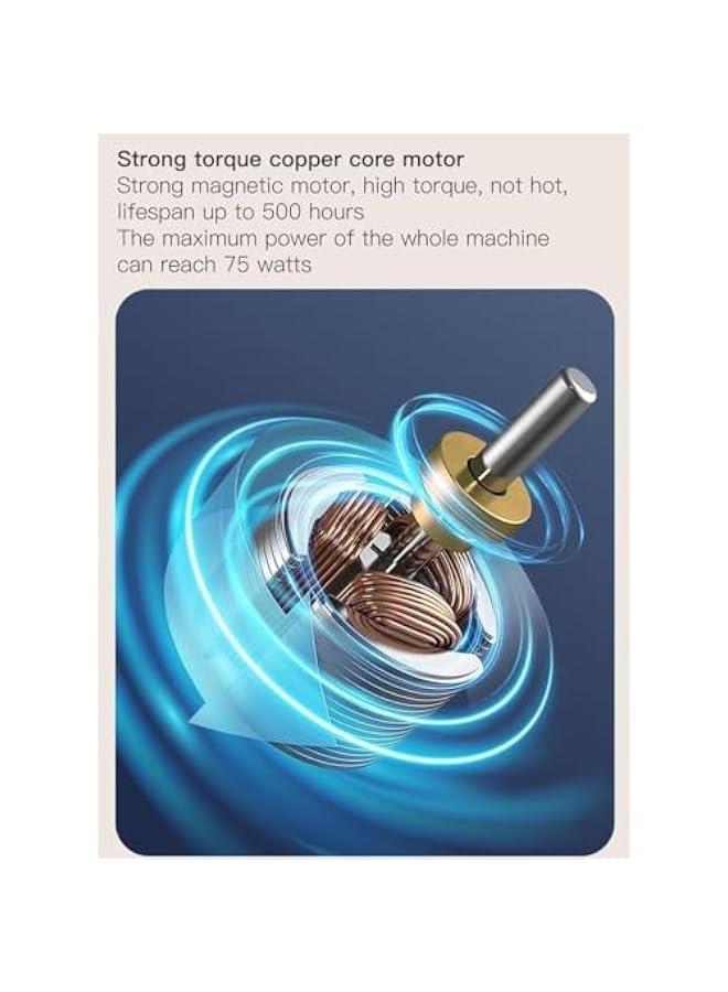 هوكور فرشاة تنظيف دوارة كهربائية مع 9 رؤوس فرشاة قابلة للاستبدال، فرشاة استحمام كهربائية لاسلكية للحمام والمطبخ والسيارة والأرضيات - Image 3