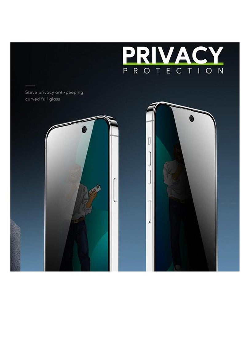 GREEN LION iPhone 14 Pro Max Screen Protector with 9H Steve Privacy Strong HD Glass Green Lion - Privacy  - Image 4