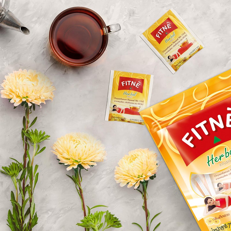 FITNÈ Chrysanthemum Herbal Tea Senna Infusion Smooth Mild Soothing Beverage Natural Gentle Detox Cleanse No Calories Caffeine Free, 30 Tea Bags - Image 2