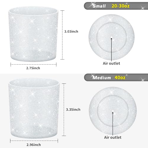 WUQID Glitter Higher Silicone Boot Compatible with Stanley Quencher H2.0 40oz 30oz 20oz & IceFlow Flip 30oz 20oz, Tumbler Cups Anti-Slip Bottom Sleeve Cover - Image 4