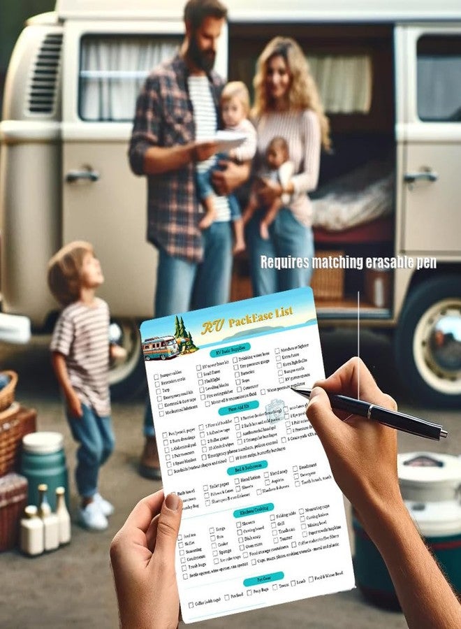 lovielf RV Equipment Checklist Packing List - Erasable Reusable Laminated & Double Sided | A4 Size 8.27" X 11.69" | - Image 4