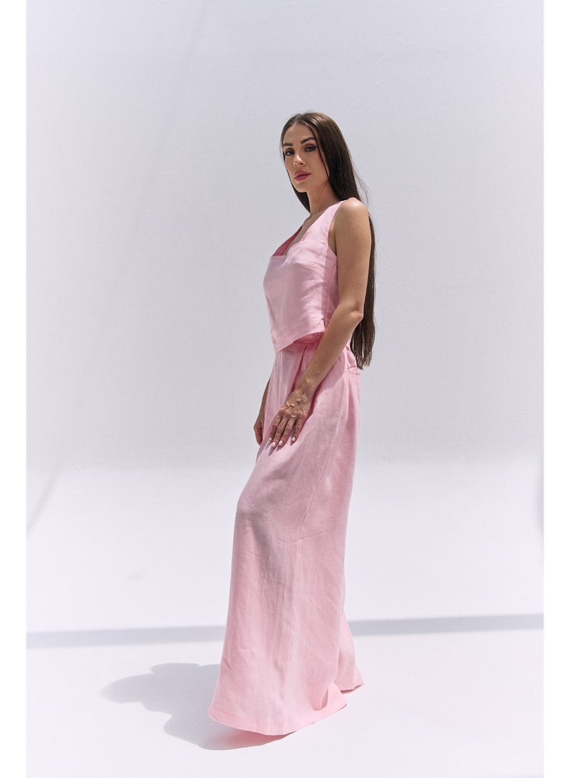 UMAY FASHION EVARA CROP TOP | ROSE SHADOW - Image 4