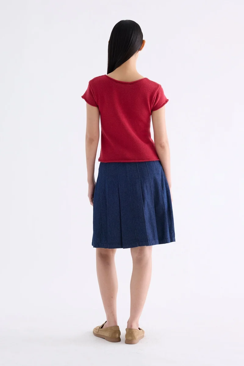 The Editor's Market Helyn Button-Down Knit Top