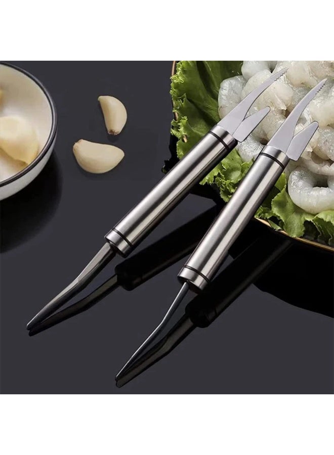 2PCS,5 in1 Shrimp Line Fish Maw Prawn Knife Peeler Multifunctional Kitchen Tools - Image 4