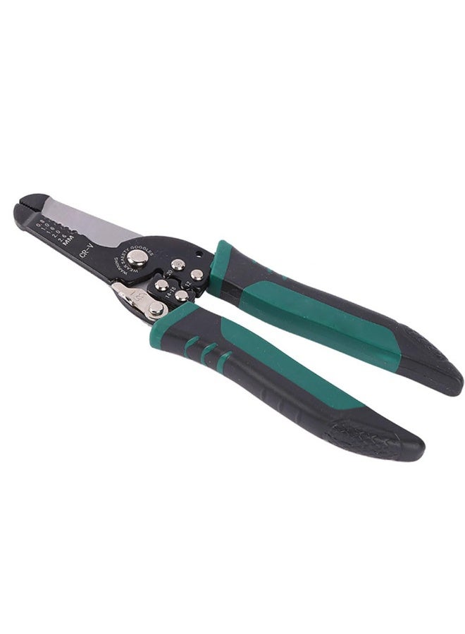 JZS Wire Stripper Cutting Plier Wire Cutter Plier Tool Multifunction Scissors,Straight Handle - Image 1