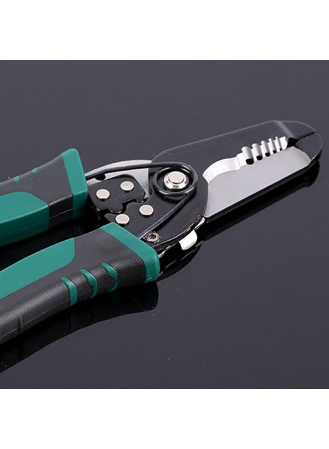 JZS Wire Stripper Cutting Plier Wire Cutter Plier Tool Multifunction Scissors,Straight Handle - Image 5