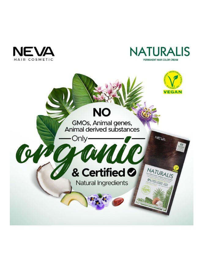 NEVA NEVA Naturalis Permanent Hair Color, Vegan,100% Gray Coverage, Organic, No Harmful Chemicals, Ammonia Free, Long-Lasting - INTENSE BLACK - 1.0  - Image 3