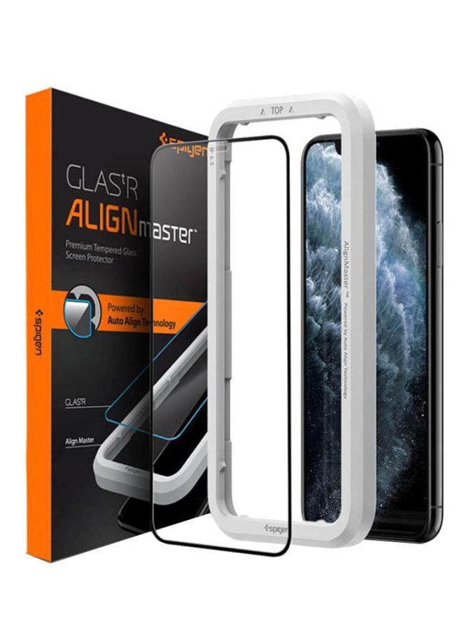 NIBEMINENT AlignMaster Tempered Glass Screen Protector For Apple iPhone 11 Pro Max Clear - Image 1